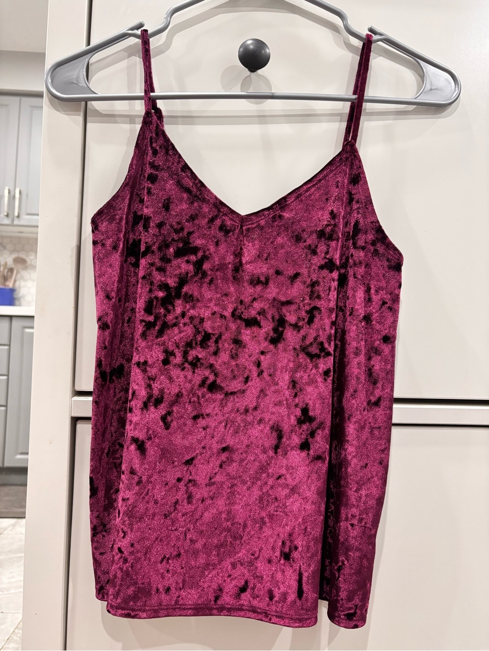 Hollister velvet red tank top